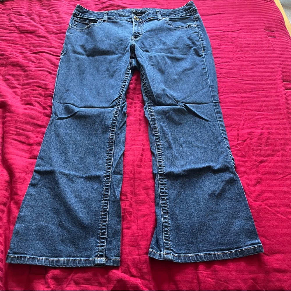 Lane Bryant Women's Genius Fit Bootcut Blue Jeans